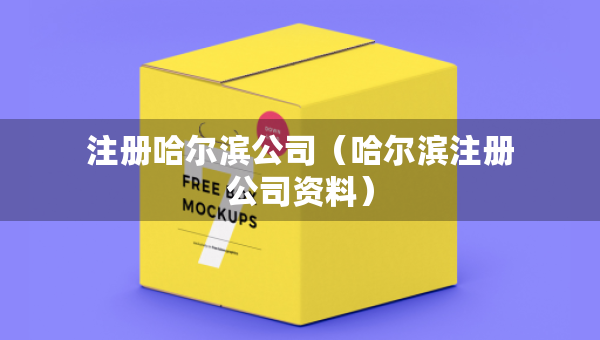 注冊哈爾濱公司（哈爾濱注冊公司資料）