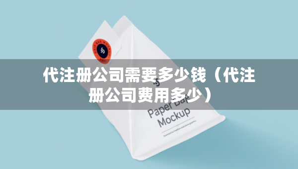 代注冊(cè)公司需要多少錢（代注冊(cè)公司費(fèi)用多少）