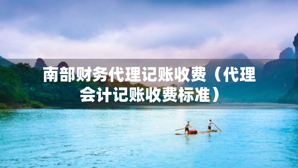 南部財(cái)務(wù)代理記賬收費(fèi)（代理會(huì)計(jì)記賬收費(fèi)標(biāo)準(zhǔn)）