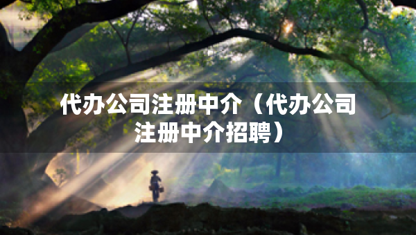代辦公司注冊(cè)中介（代辦公司注冊(cè)中介招聘）