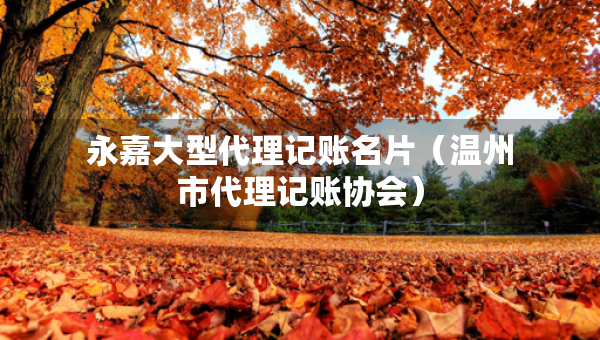 永嘉大型代理記賬名片（溫州市代理記賬協(xié)會）