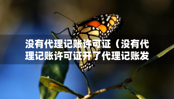 沒有代理記賬許可證（沒有代理記賬許可證開了代理記賬發(fā)票會有處罰嗎?）