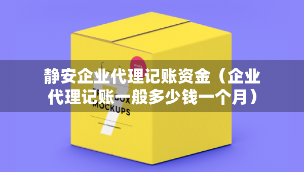 靜安企業(yè)代理記賬資金（企業(yè)代理記賬一般多少錢一個(gè)月）