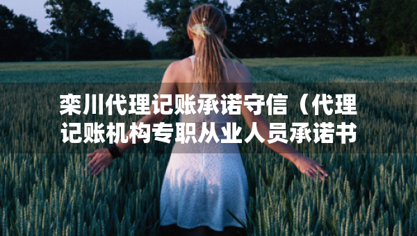 欒川代理記賬承諾守信（代理記賬機(jī)構(gòu)專職從業(yè)人員承諾書簽了會(huì)怎樣）