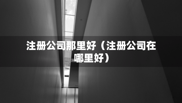 注冊公司那里好（注冊公司在哪里好）