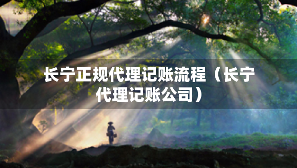 長(zhǎng)寧正規(guī)代理記賬流程（長(zhǎng)寧代理記賬公司）