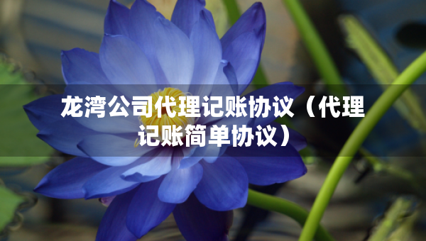 龍灣公司代理記賬協(xié)議（代理記賬簡單協(xié)議）