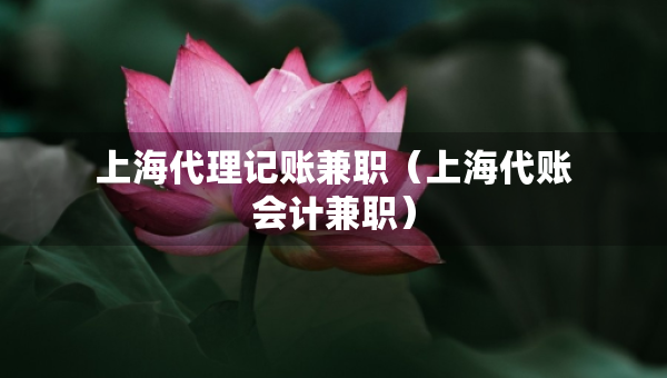 上海代理記賬兼職（上海代賬會(huì)計(jì)兼職）