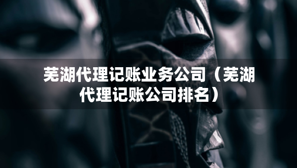 蕪湖代理記賬業(yè)務(wù)公司（蕪湖代理記賬公司排名）