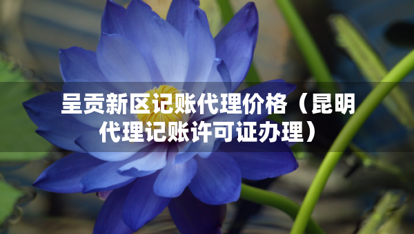 呈貢新區(qū)記賬代理價(jià)格（昆明代理記賬許可證辦理）