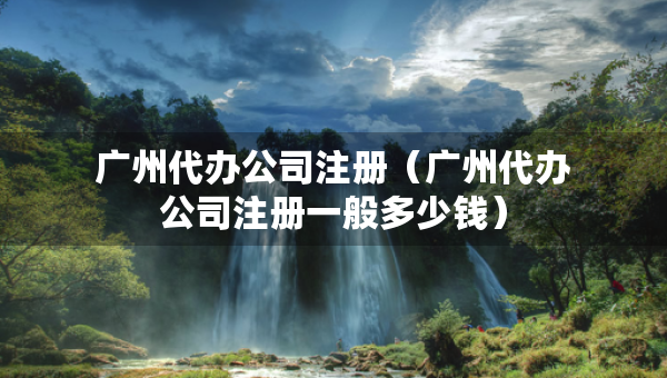 廣州代辦公司注冊(cè)（廣州代辦公司注冊(cè)一般多少錢）