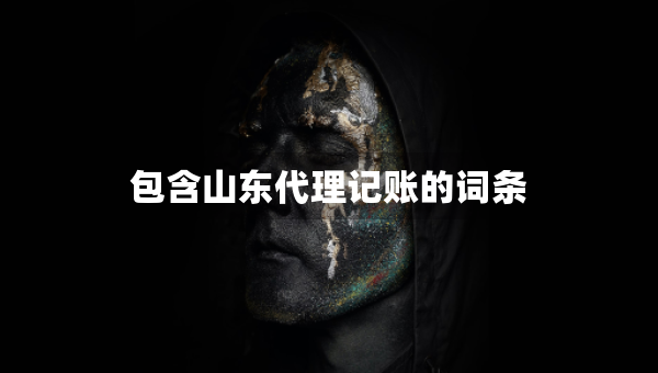 包含山東代理記賬的詞條