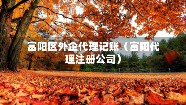 富陽區(qū)外企代理記賬（富陽代理注冊公司）