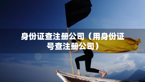 身份證查注冊(cè)公司（用身份證號(hào)查注冊(cè)公司）