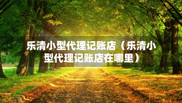 樂清小型代理記賬店（樂清小型代理記賬店在哪里）