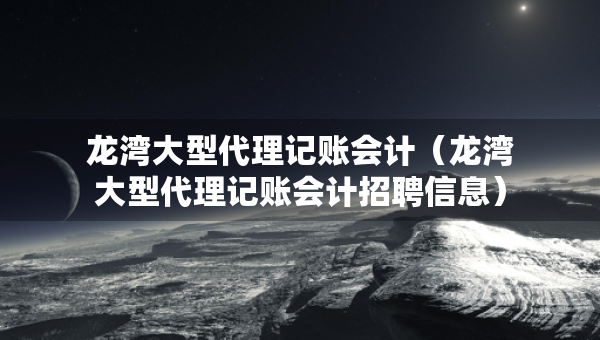龍灣大型代理記賬會(huì)計(jì)（龍灣大型代理記賬會(huì)計(jì)招聘信息）