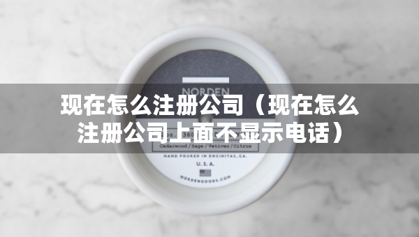 現在怎么注冊公司（現在怎么注冊公司上面不顯示電話）