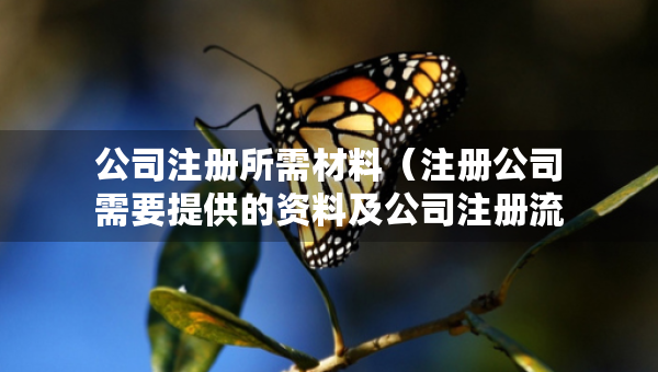 公司注冊所需材料（注冊公司需要提供的資料及公司注冊流程）