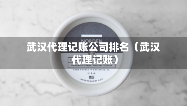 武漢代理記賬公司排名（武漢 代理記賬）