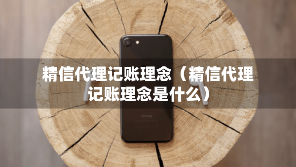 精信代理記賬理念（精信代理記賬理念是什么）