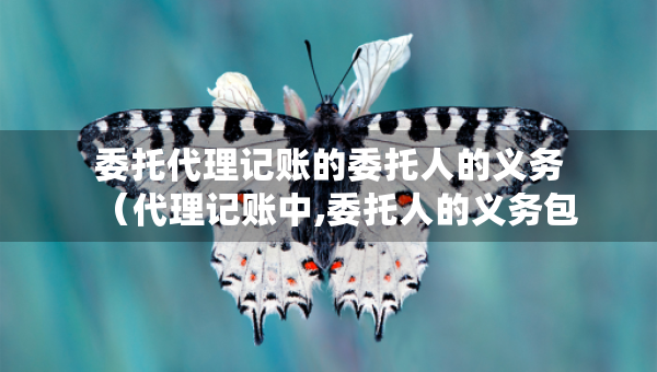 委托代理記賬的委托人的義務（代理記賬中,委托人的義務包括）