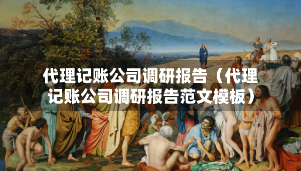 代理記賬公司調(diào)研報告（代理記賬公司調(diào)研報告范文模板）
