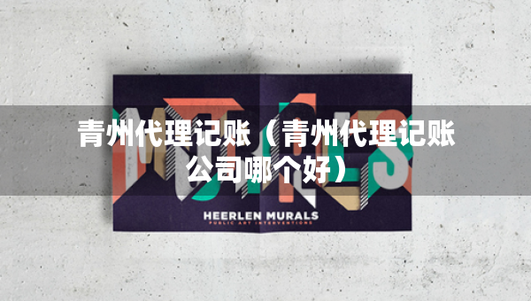 青州代理記賬（青州代理記賬公司哪個好）