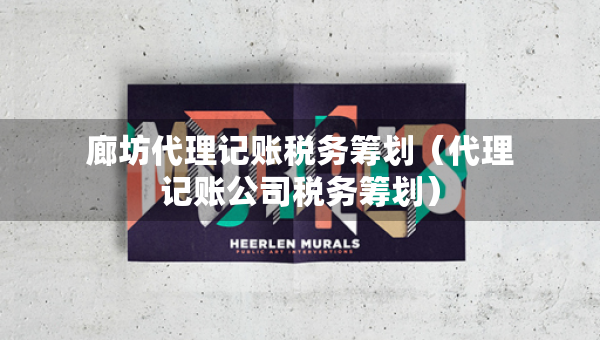 廊坊代理記賬稅務(wù)籌劃（代理記賬公司稅務(wù)籌劃）
