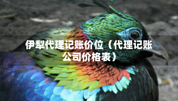 伊犁代理記賬價(jià)位（代理記賬公司價(jià)格表）