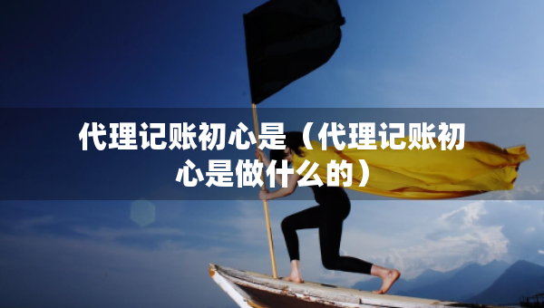 代理記賬初心是（代理記賬初心是做什么的）