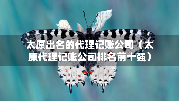 太原出名的代理記賬公司（太原代理記賬公司排名前十強）