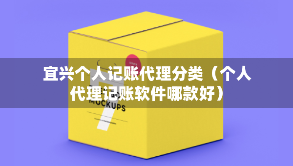 宜興個人記賬代理分類（個人代理記賬軟件哪款好）