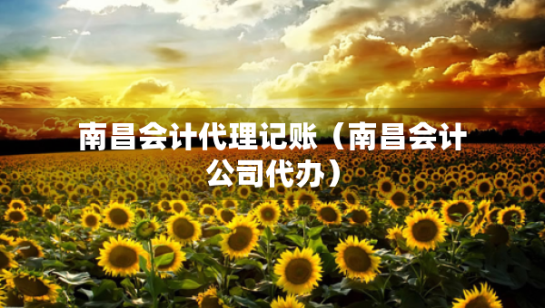 南昌會計代理記賬（南昌會計公司代辦）