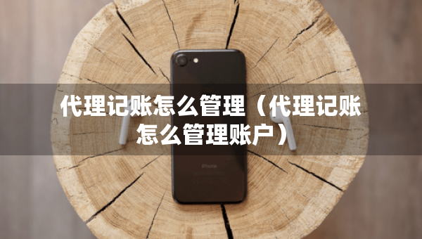 代理記賬怎么管理（代理記賬怎么管理賬戶）