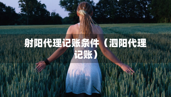 射陽(yáng)代理記賬條件（泗陽(yáng)代理記賬）